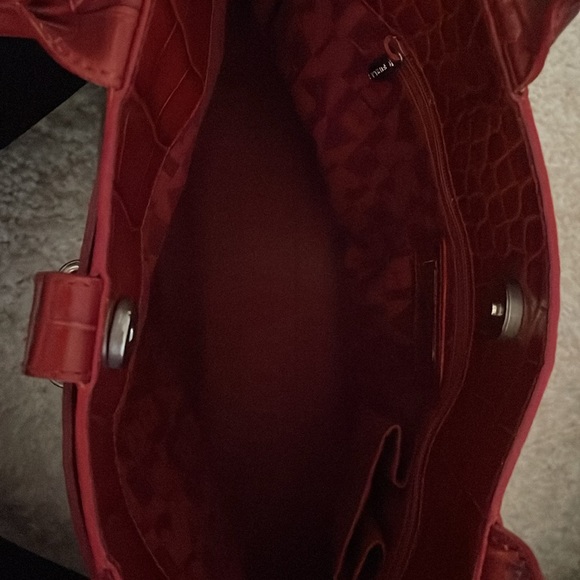 Furla, red leather tote - Picture 6 of 8